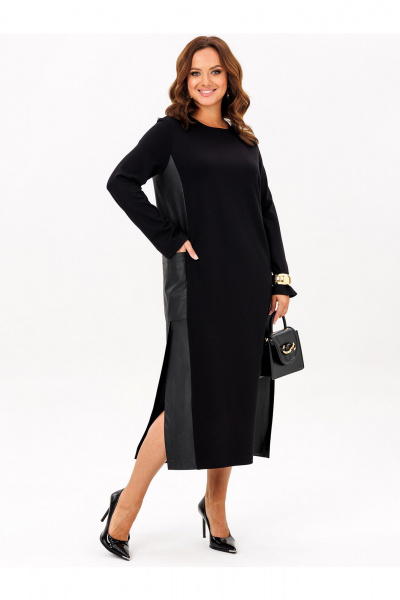 Платье Liona Style 961 черный - фото 4