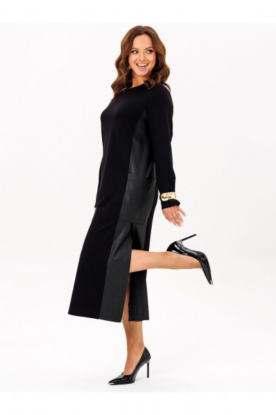 Платье Liona Style 961 черный - фото 2