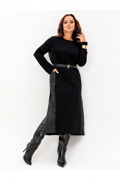 Платье Liona Style 961 черный - фото 1