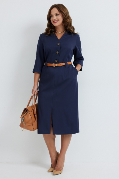 Платье Твой имидж 2260 синий - фото 5