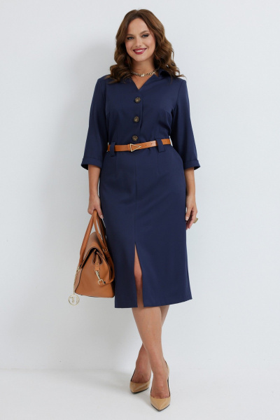 Платье Твой имидж 2260 синий - фото 1