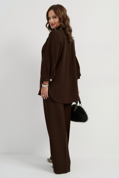 Брюки, жакет Твой имидж 2270  шоколад - фото 3