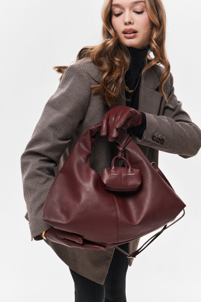 Сумка Polisto Lili М бордовый - фото 1