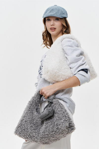 Сумка Polisto Lili М серый - фото 1