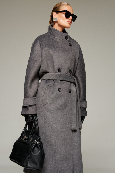 Пальто Beautiful&Free 7012 графит - фото 15