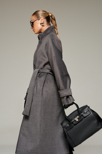 Пальто Beautiful&Free 7012 графит - фото 13