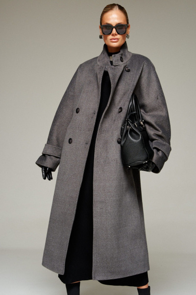 Пальто Beautiful&Free 7012 графит - фото 9
