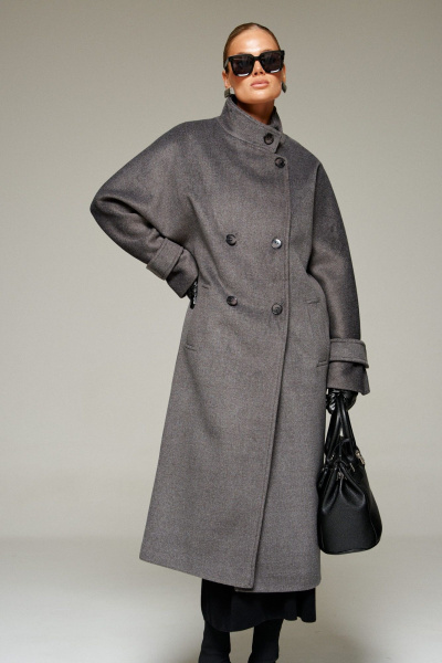 Пальто Beautiful&Free 7012 графит - фото 7
