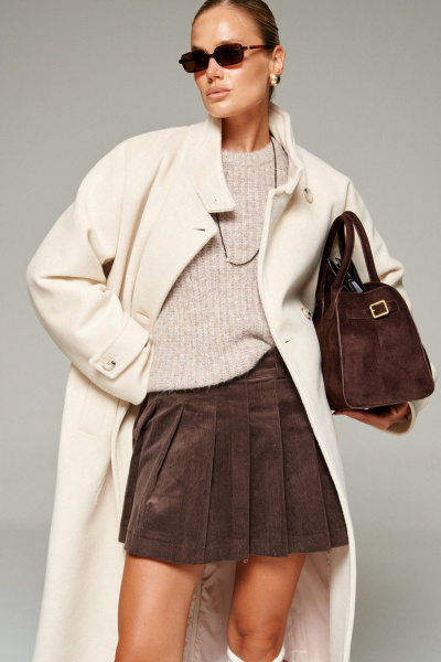 Пальто Beautiful&Free 7012 молоко - фото 13