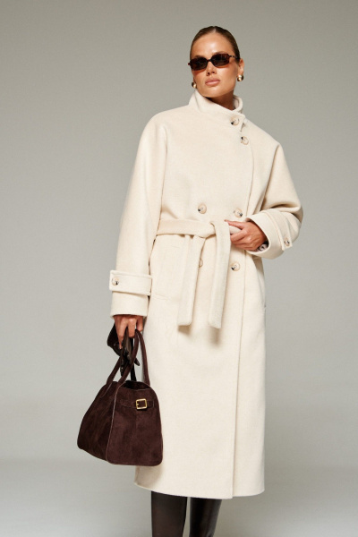 Пальто Beautiful&Free 7012 молоко - фото 7