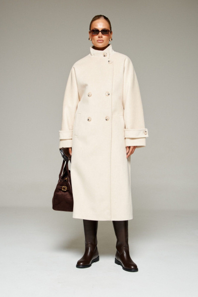 Пальто Beautiful&Free 7012 молоко - фото 1