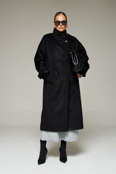Пальто Beautiful&Free 7012 черный - фото 14