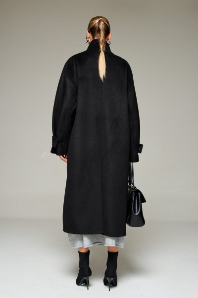 Пальто Beautiful&Free 7012 черный - фото 13