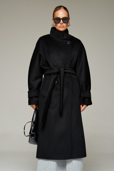 Пальто Beautiful&Free 7012 черный - фото 4