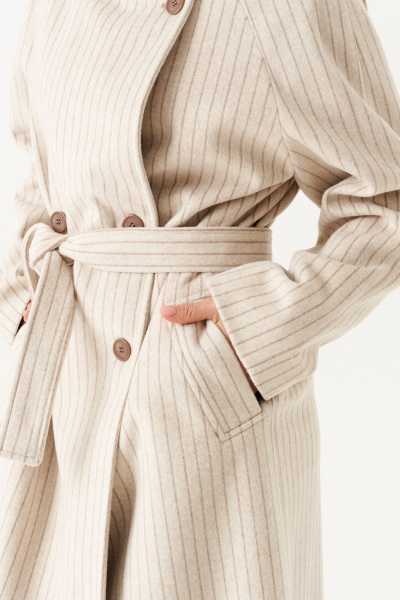 Пальто ELLETTO 3902 молочный - фото 10