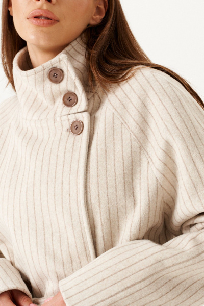 Пальто ELLETTO 3902 молочный - фото 9