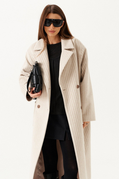 Пальто ELLETTO 3901 молочный - фото 9