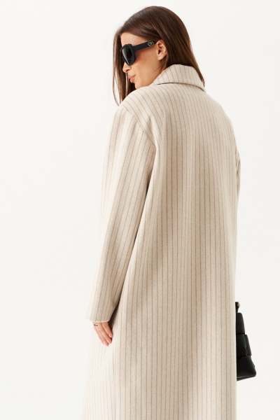 Пальто ELLETTO 3901 молочный - фото 7