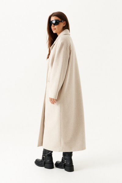 Пальто ELLETTO 3901 молочный - фото 6