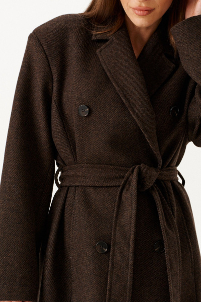 Пальто ELLETTO 3897 коричневый - фото 7