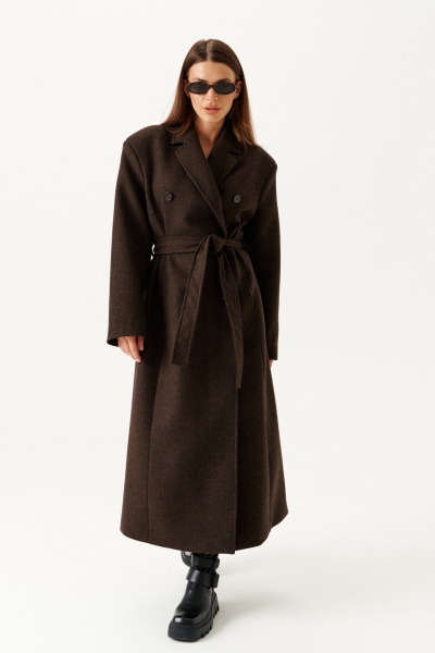 Пальто ELLETTO 3897 коричневый - фото 6