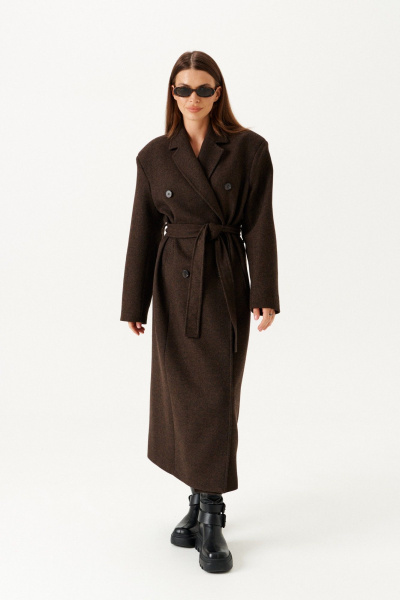Пальто ELLETTO 3897 коричневый - фото 5