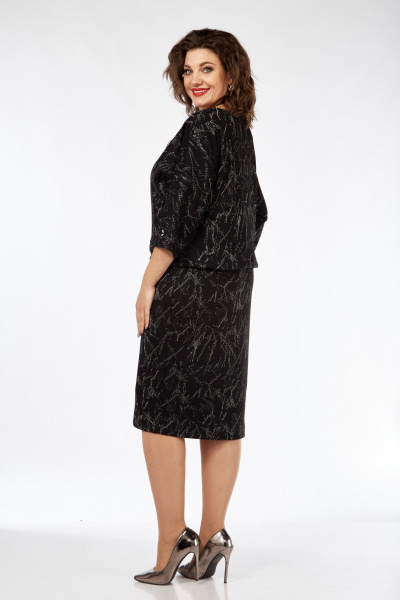 Платье СиБон 0358 черный - фото 3