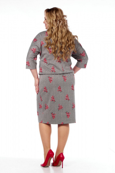 Платье СиБон 0358 серый - фото 2