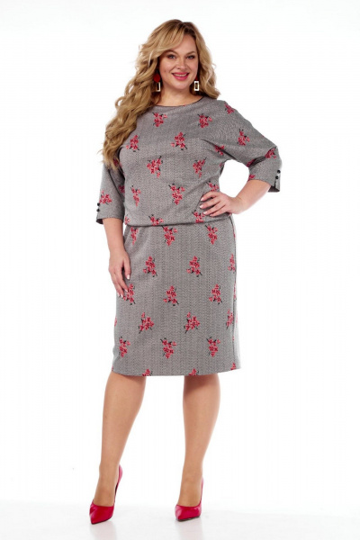 Платье СиБон 0358 серый - фото 1