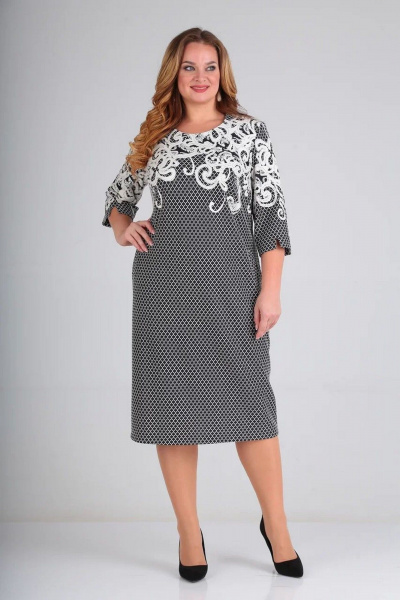 Платье СиБон 0236 сине-белый - фото 1