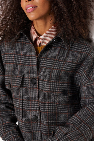 Пальто C. of PAPAYA NEW 1750 клетка - фото 8