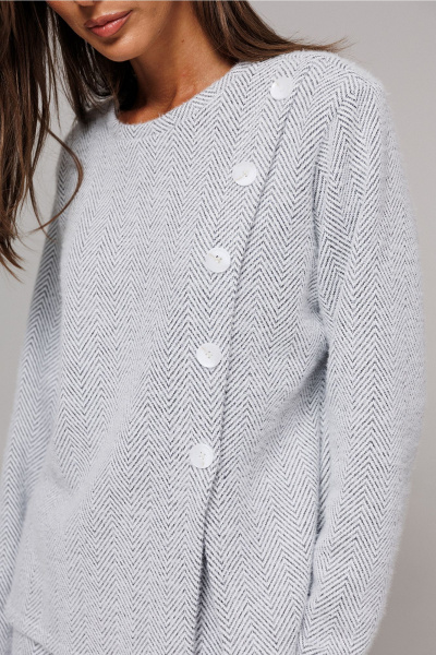 Брюки, джемпер Butеr 3194 серый-меланж - фото 4