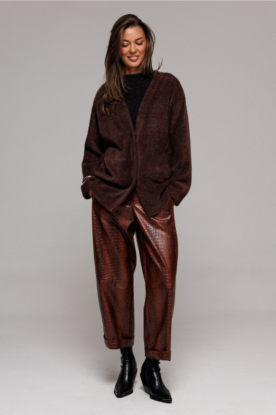 Кардиган Butеr 3197 коричневый - фото 4