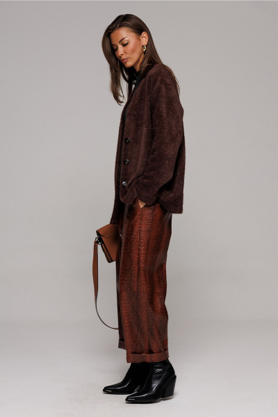 Кардиган Butеr 3197 коричневый - фото 3