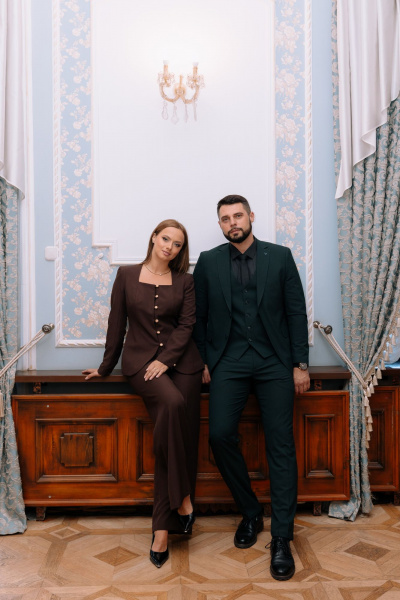 Брюки, жакет Marshop М206 шоколадный - фото 6