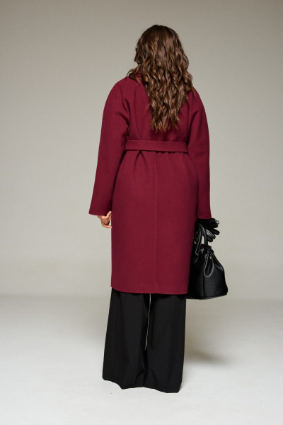 Пальто Beautiful&Free 7015 бордо - фото 8