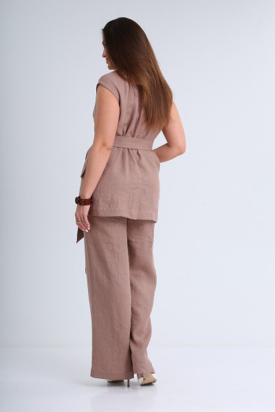 Брюки, жилет MALI 721-044 кофе - фото 6