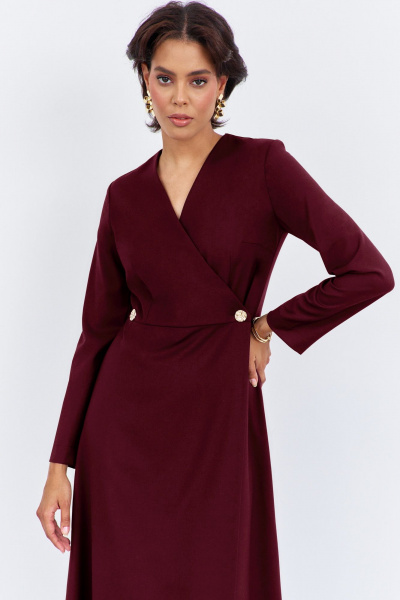 Платье FLAIM 2012.02 бордо-марсала - фото 2