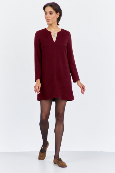 Платье FLAIM 2014.03 бордо-марсала - фото 1