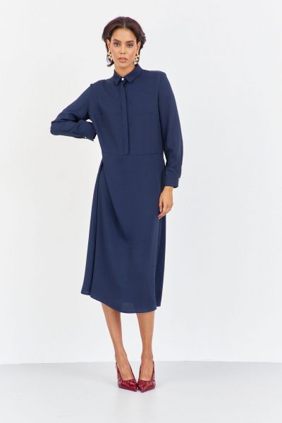 Платье FLAIM 2037 синий - фото 4