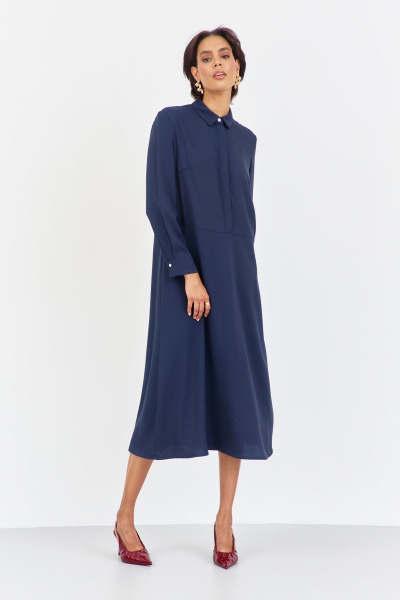 Платье FLAIM 2037 синий - фото 3