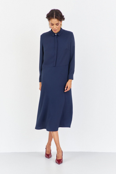 Платье FLAIM 2037 синий - фото 1