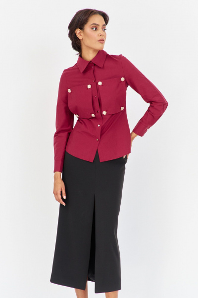 Блуза FLAIM 2047.01 бордо-марсала - фото 1