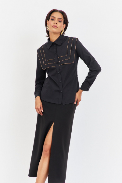 Блуза FLAIM 2048 черный - фото 1