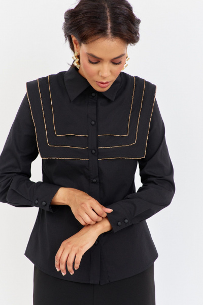 Блуза FLAIM 2048 черный - фото 4