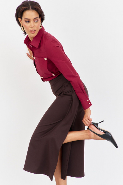 Юбка FLAIM 2052 шоколад - фото 6