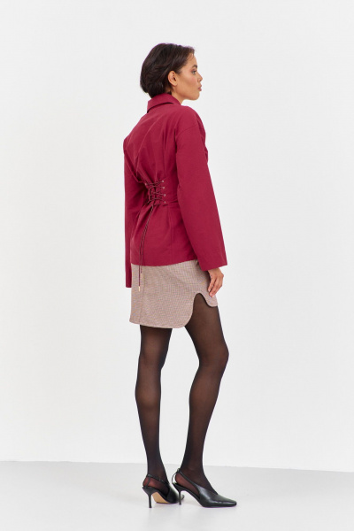Блуза FLAIM 2056.01 бордо_марсала - фото 7