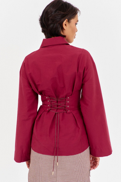 Блуза FLAIM 2056.01 бордо_марсала - фото 6