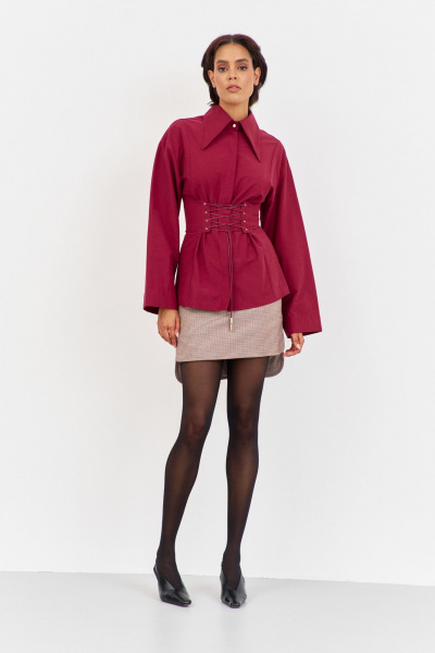 Блуза FLAIM 2056.01 бордо_марсала - фото 1