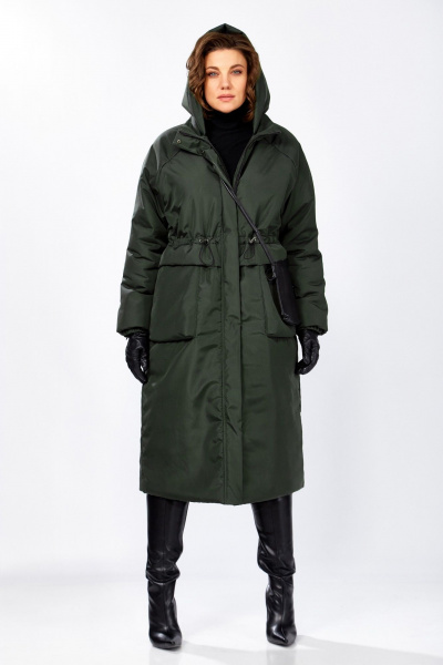 Пальто Lady Secret 8295 пыльно-зеленый - фото 1